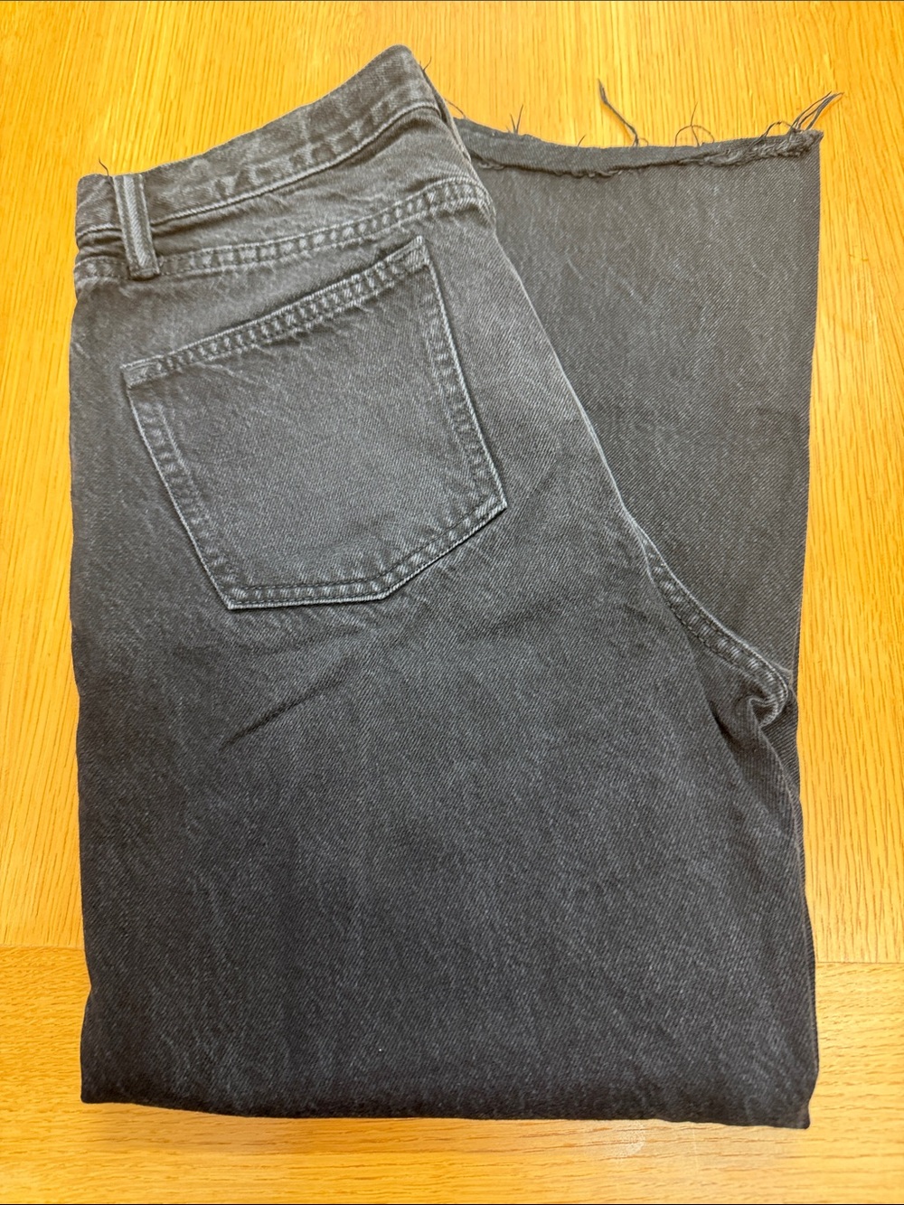 Old Navy Baggy Wide Leg Frayed Cuffs